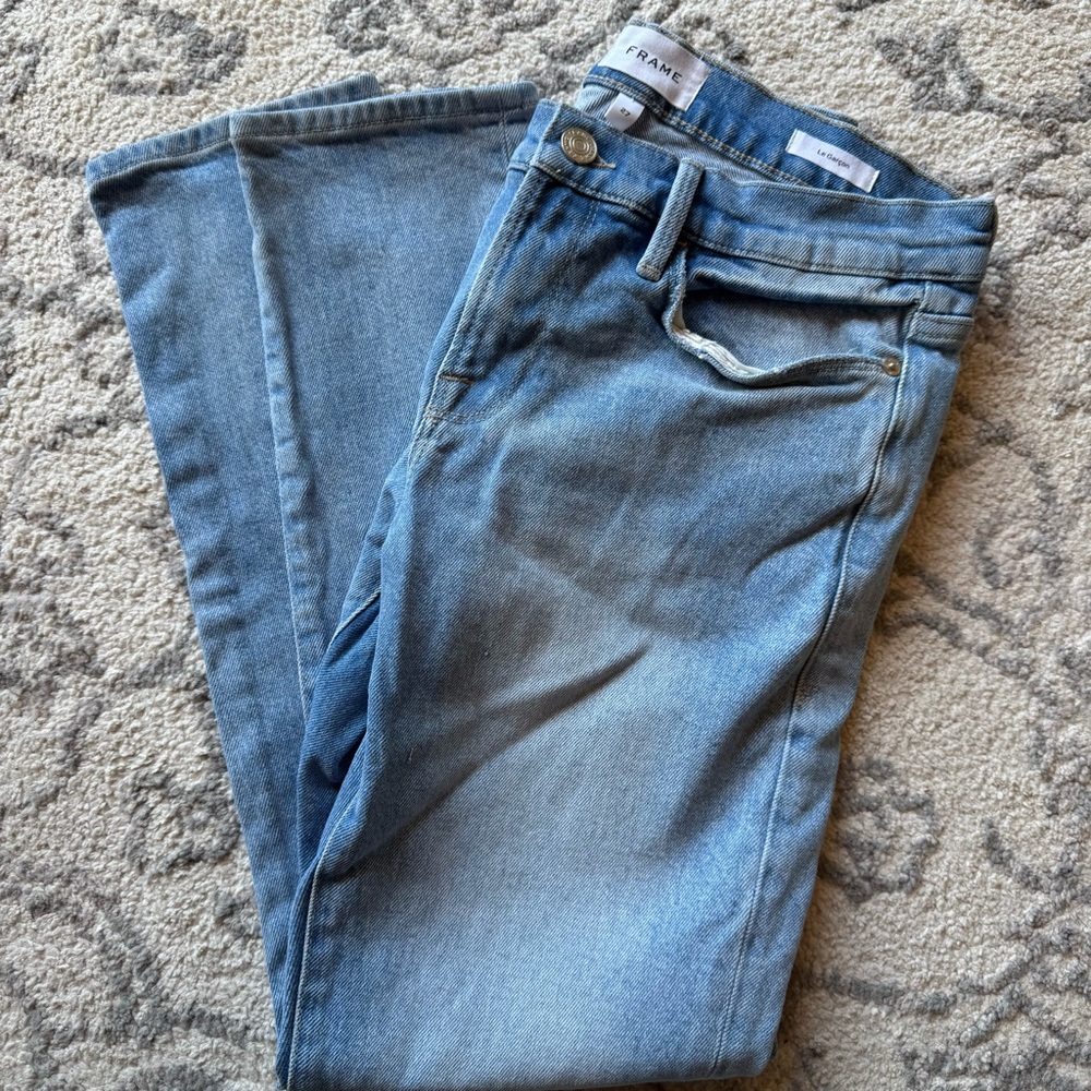 Frame Denim Blue Straight Leg Classic Jeans